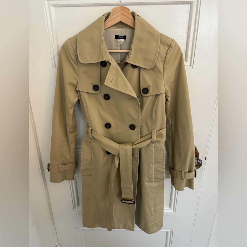 J Crew trench coat size 2